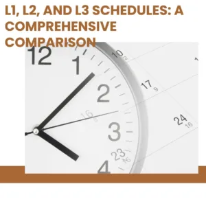 Read more about the article L1, L2, and L3 Schedules: A Comprehensive Comparison