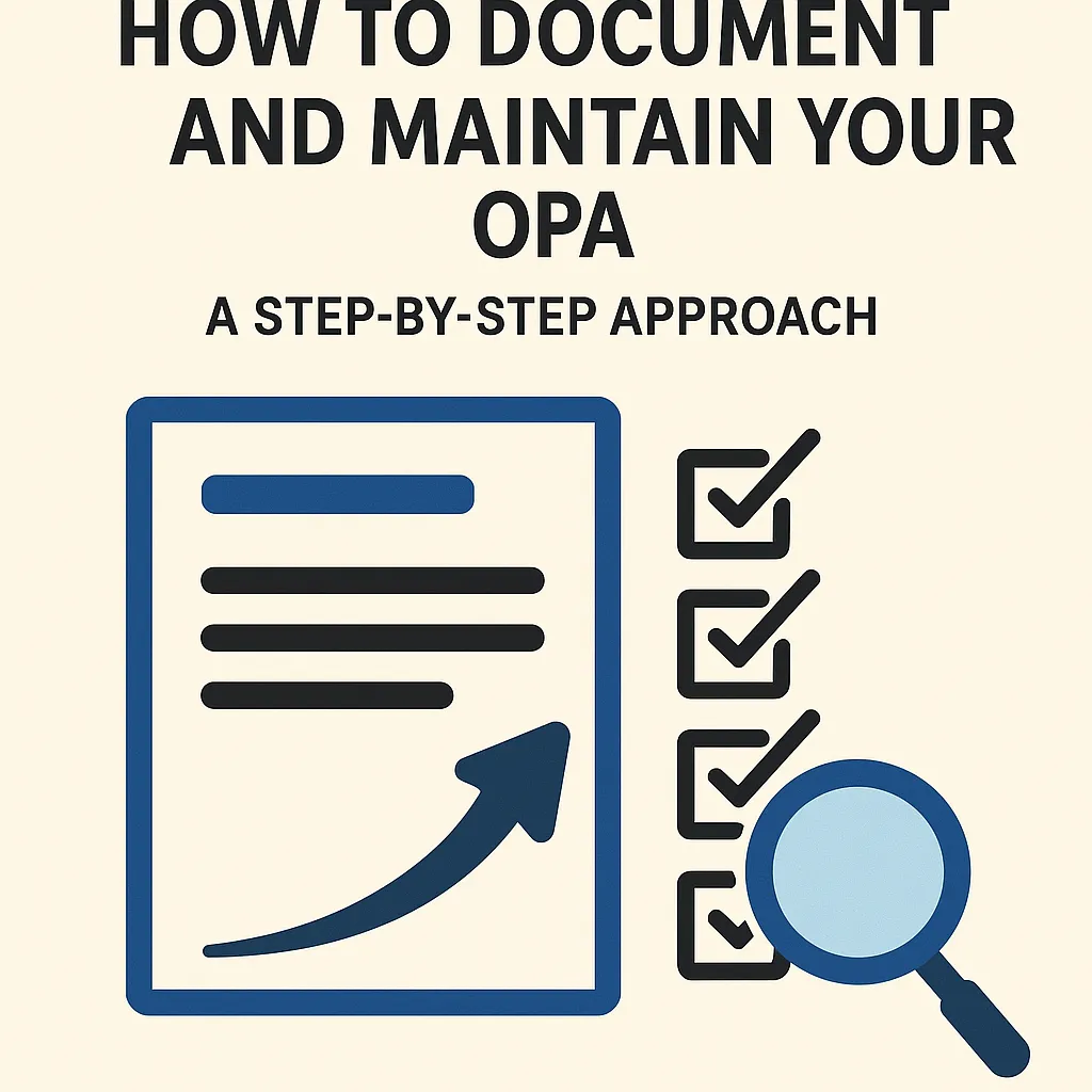 Read more about the article How to Document and Maintain Your OPA: A Step-by-Step Approach