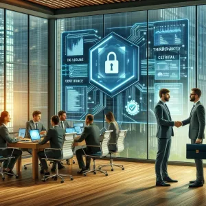 Read more about the article Choosing Between In-House vs. Third-Party Compliance Certification Tools