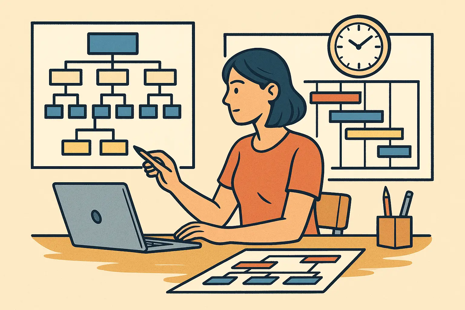 Read more about the article Maximizing Efficiency: How to Use WBS and Gantt Charts Together