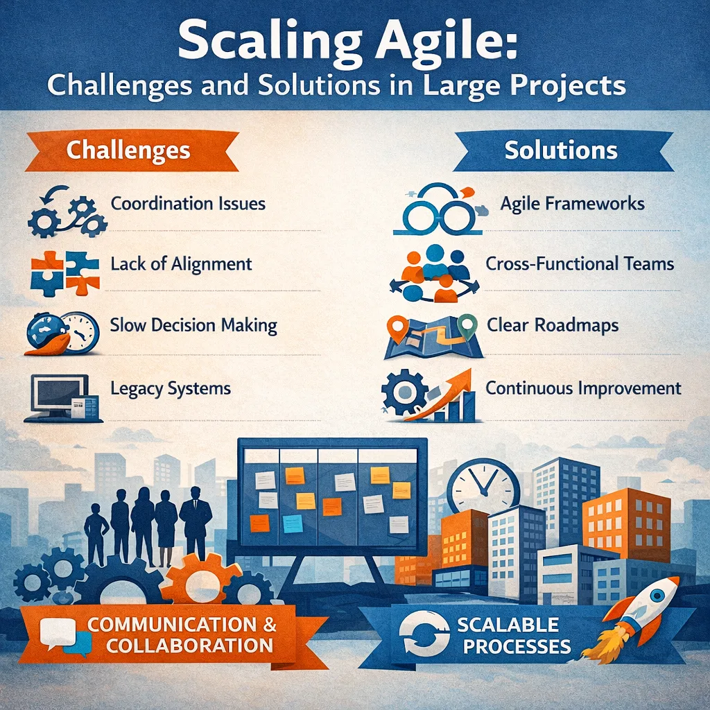Read more about the article Scaling Agile: Challenges and Solutions in Large Projects